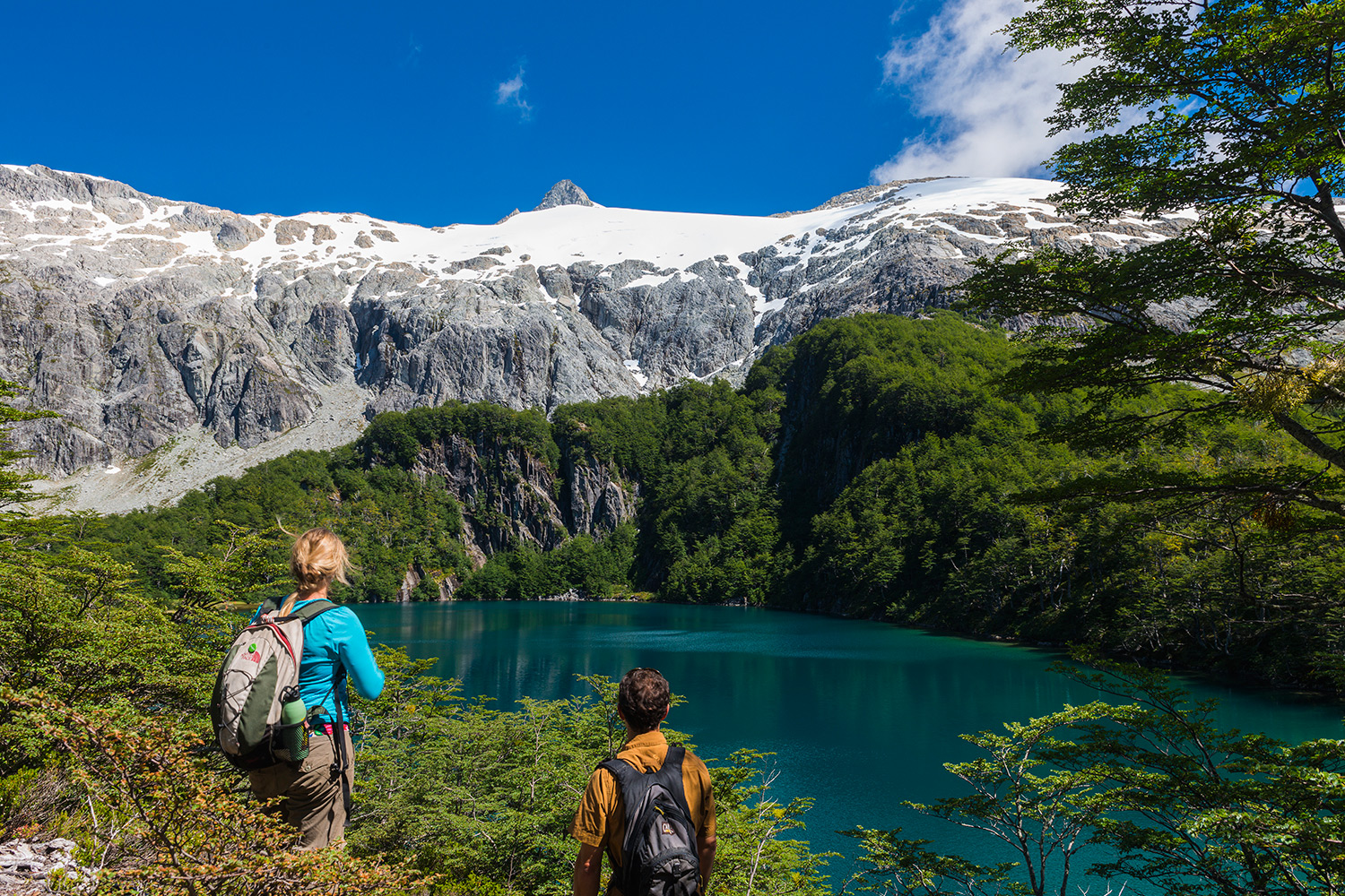 Paisaje natural de Futaleufú en la Patagonia chilena